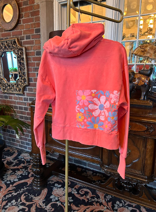 Pink Floral Sweatshirt